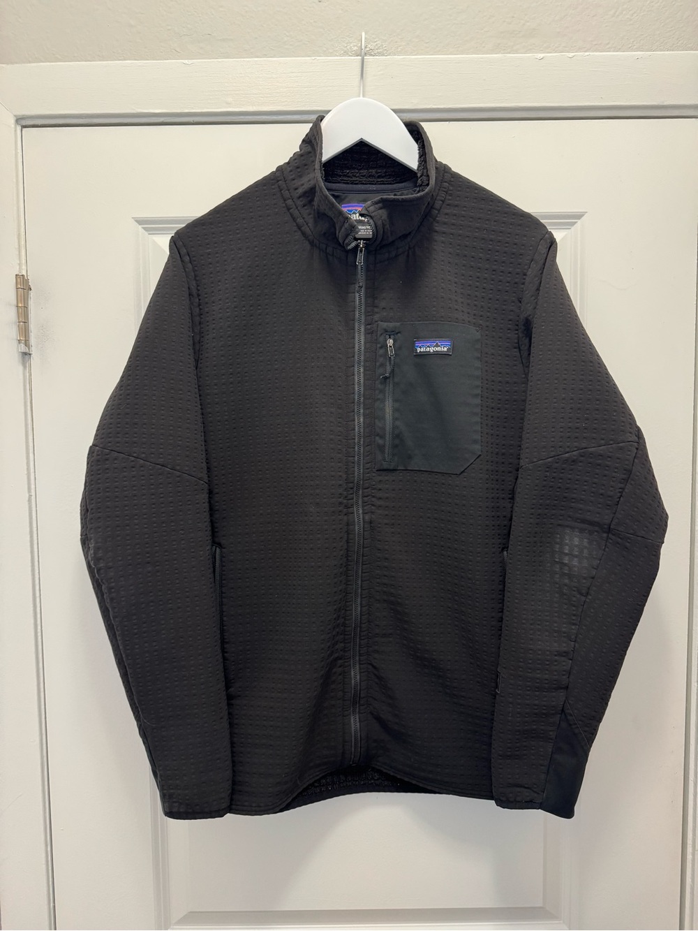 Patagonia R2 TechFace Fleece Jacket Black Zip Up